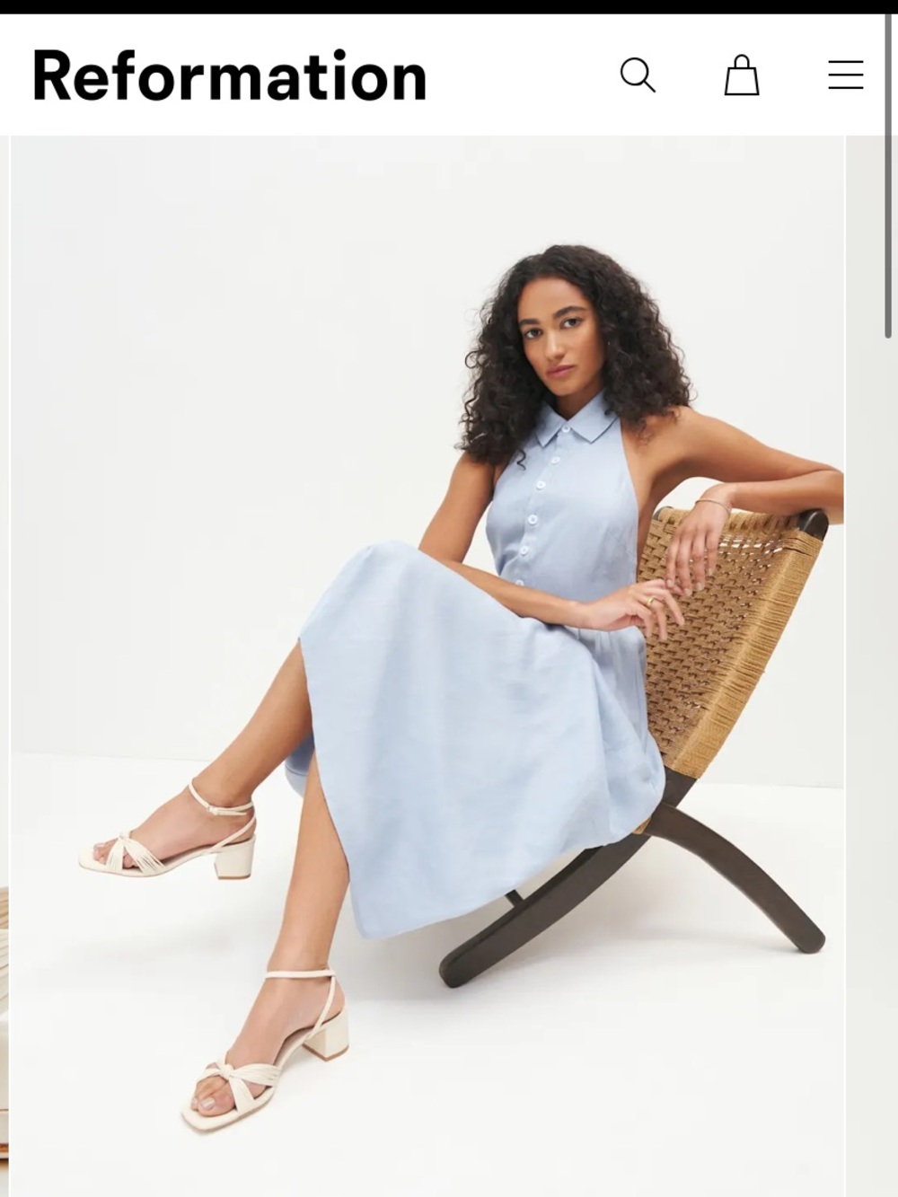 Reformation Emily 2” Block Heel